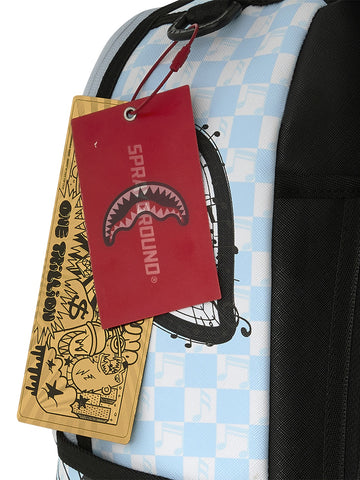 Sprayground Peanuts Snoopy Jams Backpack - Zaini Unisex - Celeste/Bianco