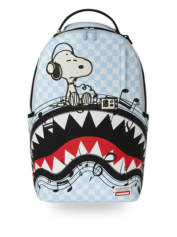 Sprayground Peanuts Snoopy Jams Backpack - Zaini Unisex - Celeste/Bianco