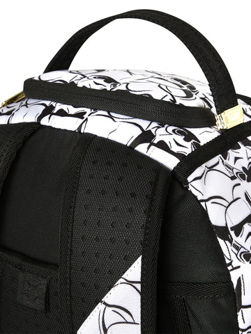 Sprayground Star Wars Stormtrooper Pattern Backpack - Zaini Unisex - Bianco/Nero