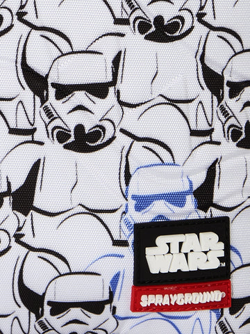 Sprayground Star Wars Stormtrooper Pattern Backpack - Zaini Unisex - Bianco/Nero