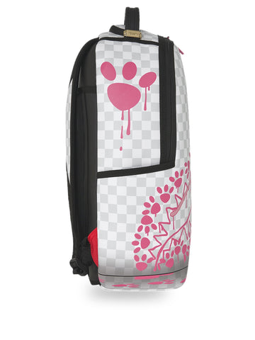 Sprayground Pink Panther Pawprints - Zaini Unisex - Bianco