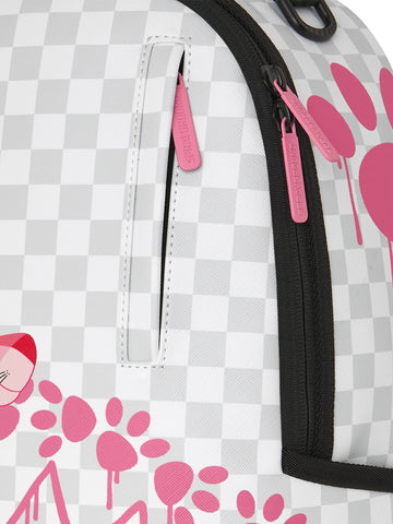 Sprayground Pink Panther Pawprints - Zaini Unisex - Bianco