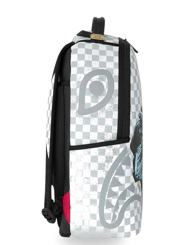 Sprayground Marvel Wakanda Forever White Check Backpack - Zaini Unisex - Bianco