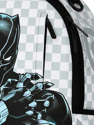 Sprayground Marvel Wakanda Forever White Check Backpack - Zaini Unisex - Bianco