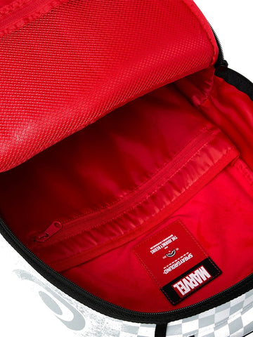 Sprayground Marvel Wakanda Forever White Check Backpack - Zaini Unisex - Bianco