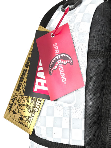 Sprayground Marvel Wakanda Forever White Check - Zaini Unisex - Bianco