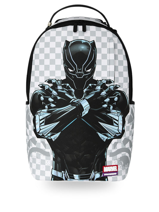 Sprayground Marvel Wakanda Forever White Check - Zaini Unisex - Bianco