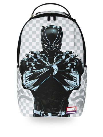 Sprayground Marvel Wakanda Forever White Check - Zaini Unisex - Bianco