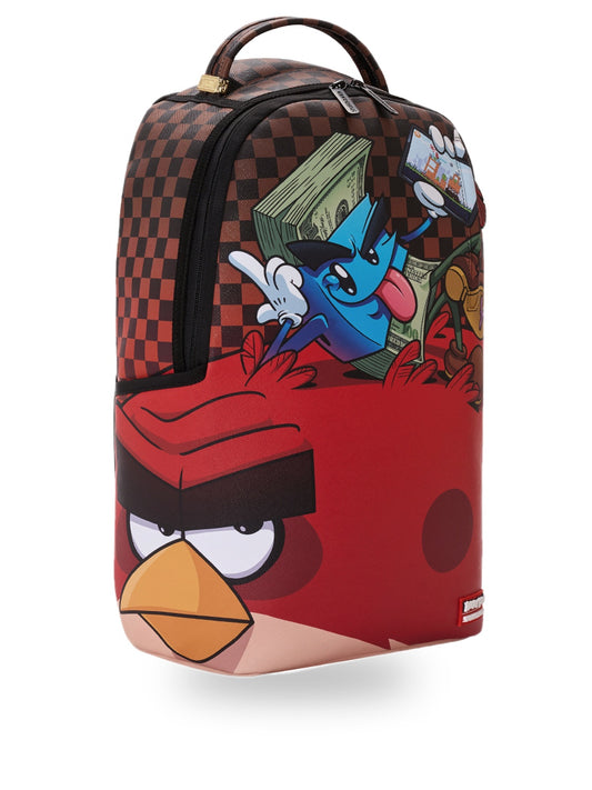 Sprayground Money Boy Chillin On Big Angry Bird Backpack - Zaini Unisex - Multicolore