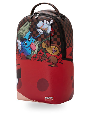 Sprayground Money Boy Chillin On Big Angry Bird Backpack - Zaini Unisex - Multicolore