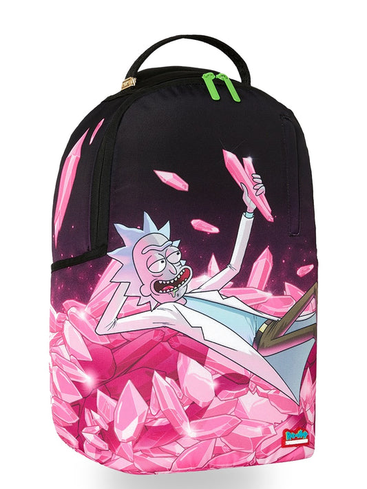 Sprayground Rick And Morty Kalaxian Crystal Pile - Zaini Unisex - Nero/rosa