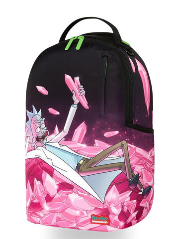 Sprayground Rick And Morty Kalaxian Crystal Pile - Zaini Unisex - Nero/rosa