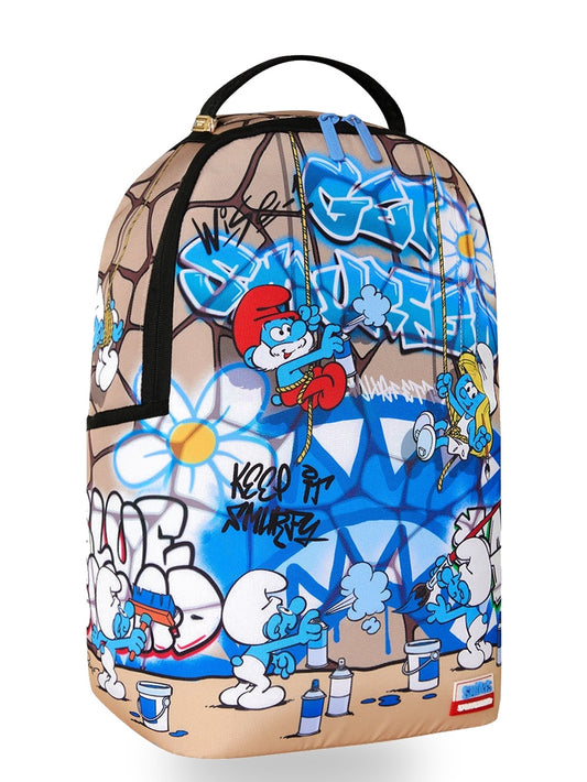 Sprayground Smurfs Art Party - Zaini Unisex - Multicolore
