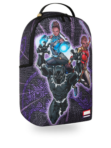 Sprayground Marvel Black Panther Group Shot - Zaini Unisex - Nero/Viola
