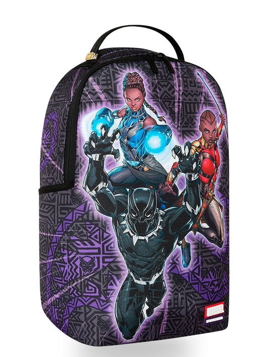 Sprayground Marvel Black Panther Group Shot - Zaini Unisex - Nero/Viola