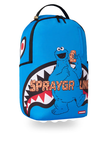 Sprayground Sesame Street Sg Core Cookie Logo Backpack - Zaini Unisex - Celeste