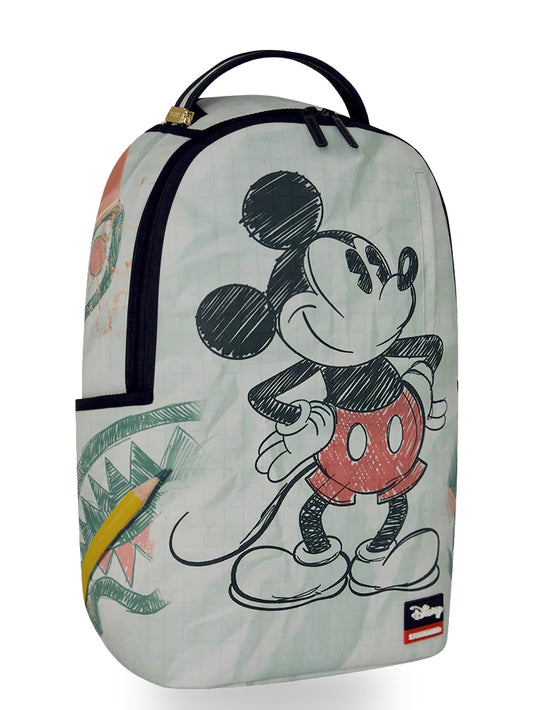 Sprayground Disney Old School Mickey Sketch - Zaini Unisex - Verde