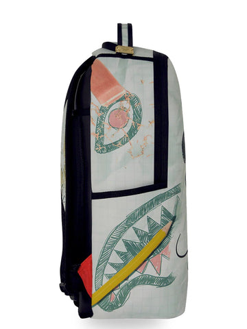 Sprayground Disney Old School Mickey Sketch Backpack - Zaini Unisex - Verde