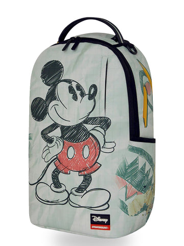 Sprayground Disney Old School Mickey Sketch Backpack - Zaini Unisex - Verde