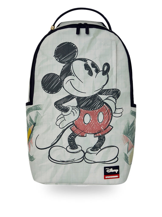 Sprayground Disney Old School Mickey Sketch - Zaini Unisex - Verde