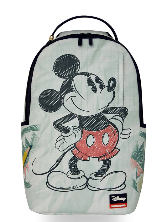 Sprayground Disney Old School Mickey Sketch - Zaini Unisex - Verde
