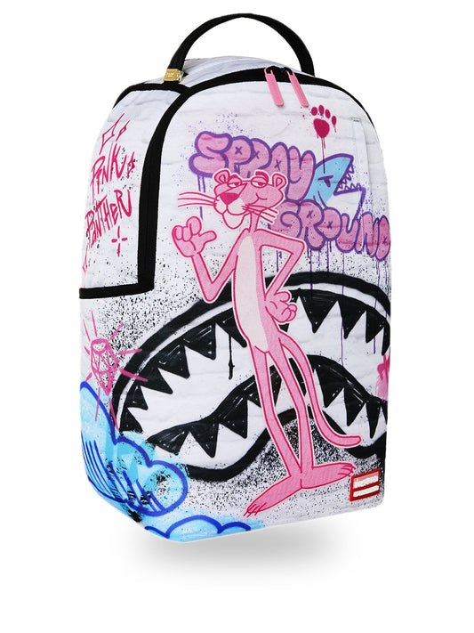 Sprayground Pink Panther Graff - Zaini Unisex - Bianco