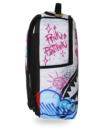 Sprayground Pink Panther Graff - Zaini Unisex - Bianco