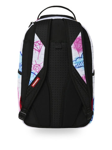Sprayground Pink Panther Graff - Zaini Unisex - Bianco