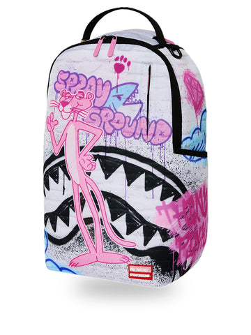 Sprayground Pink Panther Graff - Zaini Unisex - Bianco