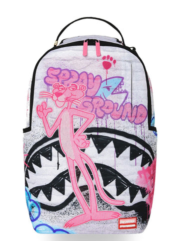 Sprayground Pink Panther Graff Backpack - Zaini Unisex - Bianco