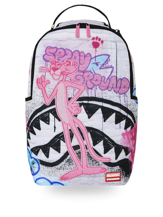 Sprayground Pink Panther Graff - Zaini Unisex - Bianco