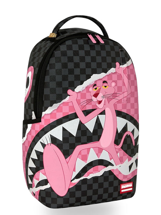Sprayground Pink Panther On The Run Backpack - Zaini Unisex - Nero/Rosa