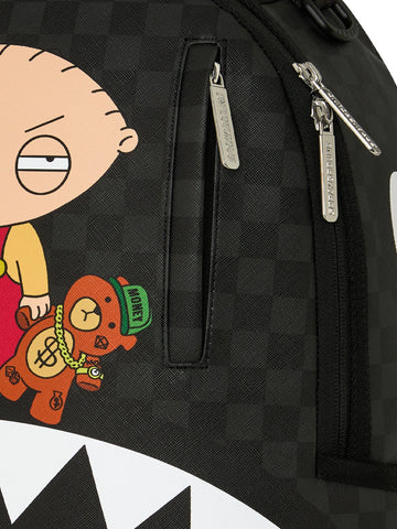 Sprayground Family Guy Stewie Holding Bear Keychain - Zaini Unisex - Nero