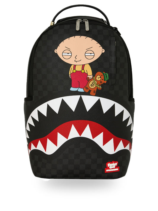 Sprayground Family Guy Stewie Holding Bear Keychain - Zaini Unisex - Nero