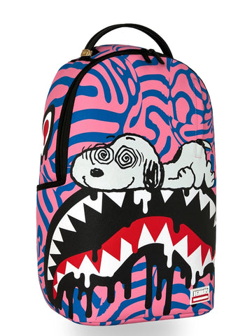 Sprayground Peanuts Snoopy Trippy Backpack - Zaini Unisex - Rosa/Celeste