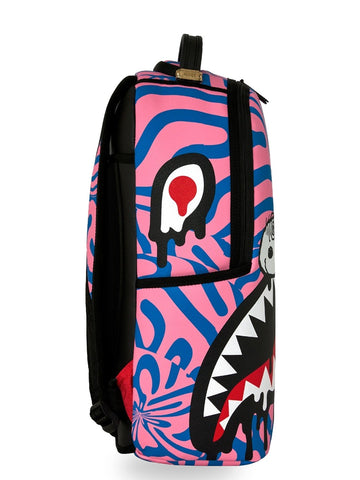 Sprayground Peanuts Snoopy Trippy Backpack - Zaini Unisex - Rosa/Celeste