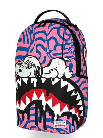 Sprayground Peanuts Snoopy Trippy Backpack - Zaini Unisex - Rosa/Celeste