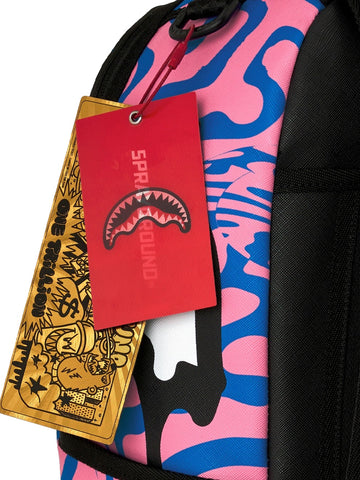 Sprayground Peanuts Snoopy Trippy Backpack - Zaini Unisex - Rosa/Celeste