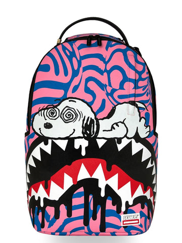 Sprayground Peanuts Snoopy Trippy Backpack - Zaini Unisex - Rosa/Celeste