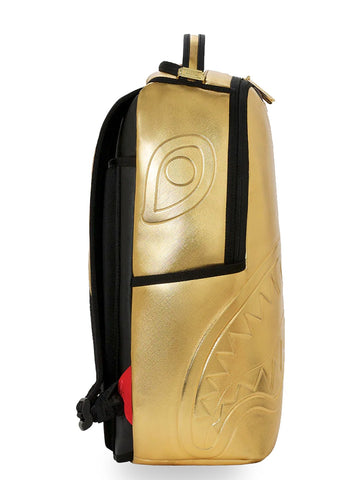 Sprayground Sharks In Paris Gold Drip Backpack - Zaini Unisex - Marrone/Oro