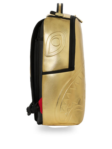 Sprayground Sharks In Paris Gold Drip Backpack - Zaini Unisex - Marrone/Oro