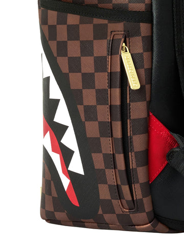 Sprayground Sharks In Paris Gold Drip Backpack - Zaini Unisex - Marrone/Oro
