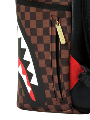 Sprayground Sharks In Paris Gold Drip Backpack - Zaini Unisex - Marrone/Oro