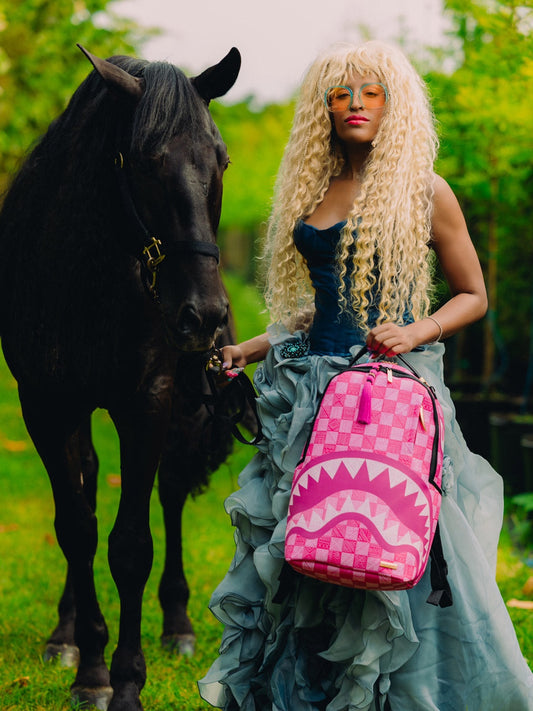 Sprayground New Ai Pattern Backpack - Zaini Unisex - Rosa