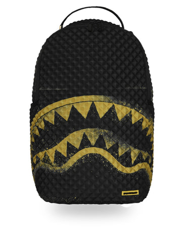 Sprayground Pyramid Stencil Shark Backpack - Zaini Unisex - Nero/Giallo