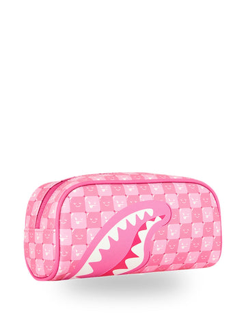 Sprayground Pink New Check Faces Pouch - Borse Unisex - Rosa
