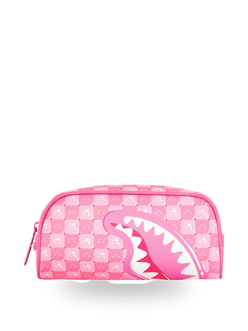 Sprayground Pink New Check Faces Pouch - Borse Unisex - Rosa