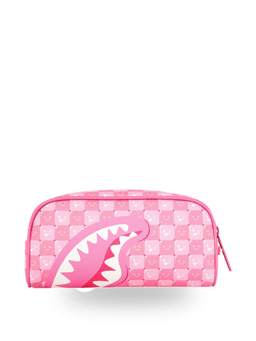 Sprayground Pink New Check Faces Pouch - Borse Unisex - Rosa