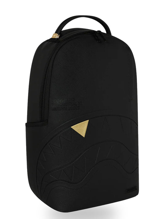 Sprayground Blacked Out Embossed Gold Tooth - Zaini Unisex - Nero/Oro