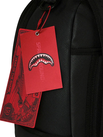Sprayground Blacked Out Embossed Gold Tooth - Zaini Unisex - Nero/Oro